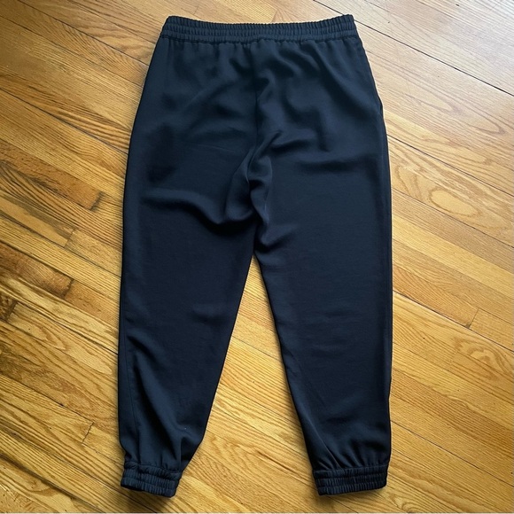 ARITZIA Wilfred Black Buffon Pant Cuffed Ankle Jogger Trousers Size M - Picture 6 of 11